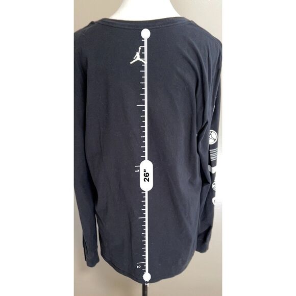 Michael Jordan 23 Jumpman Long Sleeve black t-shirt. Size L. - Picture 4 of 7